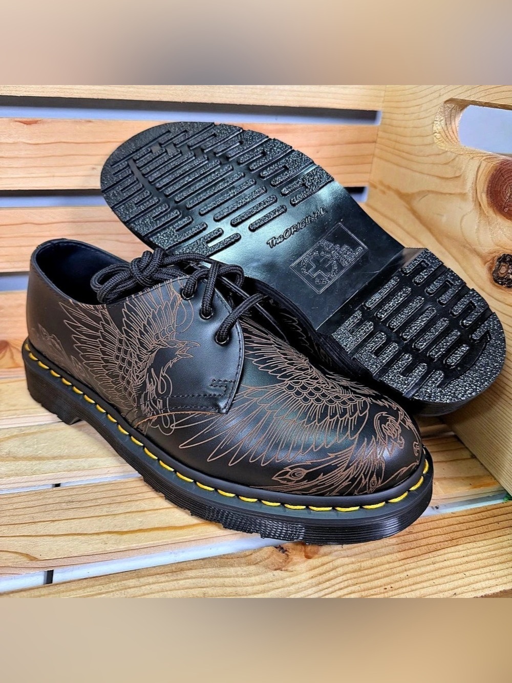 Dr. Martens 1461 Phoenix Vintage Smooth Leather Shoes Women's Size 9 New No Box